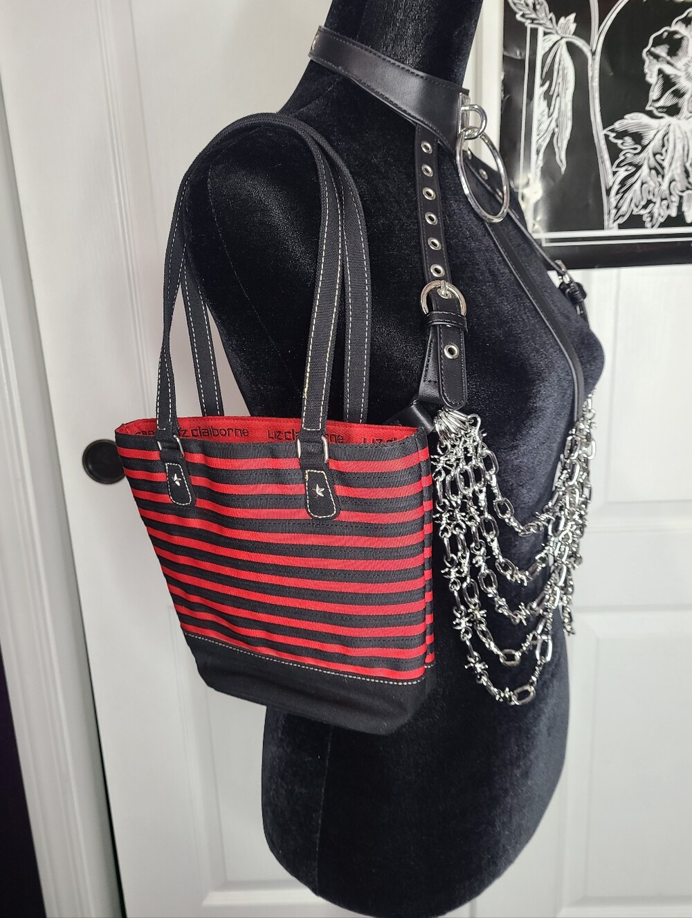 Liz Claiborne Striped Mini Handbag